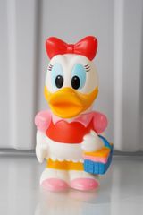 ディズニー ミッキーマウス ドナルドダックソフビ貯金箱 昭和レトロ