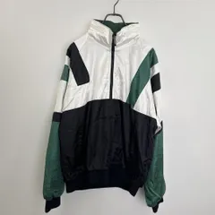 R00063 PUMA プーマ　ナイロンジャケット ホワイト ブラック グリーン