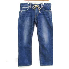 エドウィン デニムパンツ ボトムス ストレッチ ジーンズ 日本製 レディース Lサイズ ブルー EDWIN 【中古】