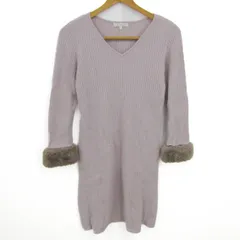 プロポーションボディ ドレッシング ニットワンピース トップス アンゴラ混 レディース 2サイズ ピンク PROPORTION BODY DRESSING 【中古】