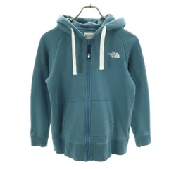 THE NORTH FACE ノースフェイス 長袖 リアビュー スウェット ジップパーカー M ブルーグレー NTW61955 アウトドア レディース 古着