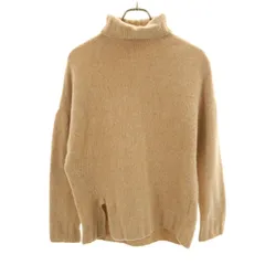 UNITED TOKYO ユナイテッドトウキョウ 日本製 長袖 タートルネック セーター 1 ベージュ ニット レディース 古着