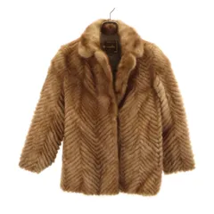 Moon Bat Fur ムーンバットファー 毛皮コート 11 キャメル レディース 古着