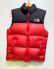 THE NORTH FACE ザノースフェイス ヌプシ(Nuptse) 700 ダウン ベスト レッド S