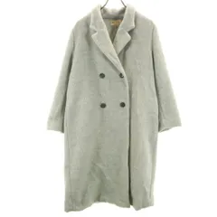 nano universe ナノユニバース ロングコート F グレー LB.04 レディース 古着