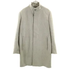 theory セオリー スタンドカラー ウールコート S グレー メンズ 古着