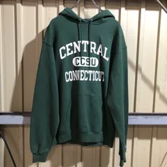 1307 Champion AUTHENTIC ATHLETIC WEAR パーカー グリーン M チャンピオン オーセンティックアスレチックウェア スウェット プリントロゴ ワンポイント 刺繍ロゴ 古着卸 アメリカ仕入