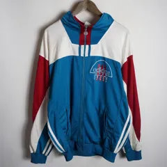 希少 90s VINTAGE adidas SPORT Track Jacket アディダス スポーツ ロゴ 刺しゅう トラック ジャケット ビンテージ サイズ 7号 412P★2