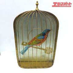 アラーム付き鳥かご時計　中古動作品　レトロ　ゼンマイ時計 アラーム付き鳥かご時計 中古動作品 レトロ ゼンマイ時計 - メルカリ
