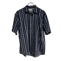 B067 TAKEO KIKUCHI タケオキクチ シャツ 半袖 ストライプ 縞々 カジュアル メンズ M