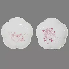 【中古】皿・茶碗 竈門禰豆子＆甘露寺蜜璃 お菓子皿セット(2枚組) 「鬼滅の刃」 京都国際マンガ・アニメフェア2022(京まふ) グッズ