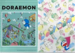 【中古】クリアファイル ドラえもん/A4クリアファイルセット(2枚組/グリーン) ステーショナリーアソート 「一番くじ ドラえもん～ひみつ道具といっしょ～」 F賞