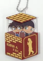 【中古】ストラップ(キャラクター) 【シークレット】江戸川コナン＆赤井秀一 「名探偵コナン キャラ箱 Vol.4 探偵コレクション」