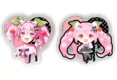 【中古】バッジ・ピンズ 桜ミク2 クリアバッジセット 「タイトーくじ 桜ミク SAKURA×SUBCULTURE」 J賞