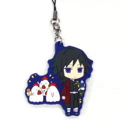 【中古】雑貨 冨岡義勇 「鬼滅の刃 ～無限列車編～×ローソン ラバーストラップ(買い物)」