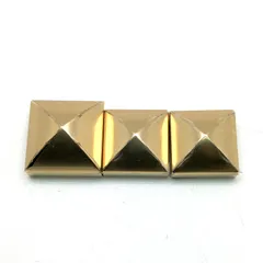 HERMES エルメス スカーフリング メドール 3連 ツイリー 3P 3個セット ゴールド フランス製 未使用