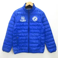 G■フィラ/FILA GOLF ダウンジャケット/ゴルフウェア【L】青/men's/35【中古】■