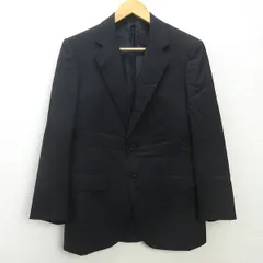Q■日本製■バーバリーロンドン/BURBERRY LONDON 2つボタン テーラードジャケット■黒【165-90-78】MENS/11【中古】】MENS/11【中古】