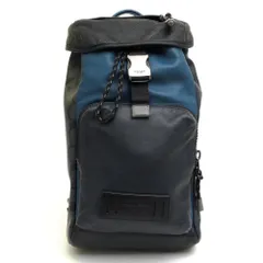 コーチ／COACH バッグ ショルダーバッグ 鞄 メンズ 男性 男性用 PVC レザー 革 ブルー 青  1949 Ranger Pack With Signature Canvas Pieced Patchwork レンジャーパック シグネチャー柄 ボディバ