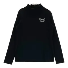 美品　BEAMS GOLF ビームスゴルフ　長袖モックネックシャツ ビームスゴルフ シャドーLOGO モックネック 83-14-0007-444（ネイビー