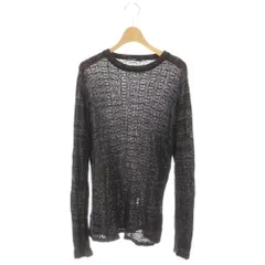 アレキサンダーマックイーン ALEXANDER MCQUEEN ニット カットソー L ブラック ブラウン /DOのサムネイル