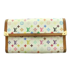 ルイヴィトン LOUIS VUITTON モノグラム ポルトトレゾール インターナショナル 長財布 マルチカラー 白 ホワイト 茶 ブラウン /SS ■OS