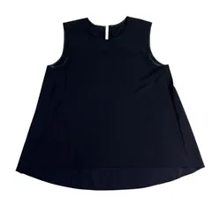 B067 トップス ブラウス チュニック ノースリーブ ネイビー レディース 38