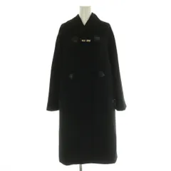 【中古】エルメス HERMES 96-7104 ウール トグル ダッフルコート アウター 34 黒 ブラック /NR ■OS レディース エルメス HERMES 96-7104 ウール トグル ダッフルコート アウター 34