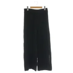 ジェラートピケ gelato pique × JOEL ROBUCHON ボアパンツ ストレート ニット ルームウェア 部屋着 パジャマ ナイトウエア F 黒 /NR ■OS