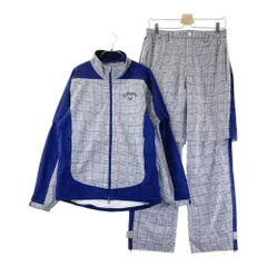 サイズ：M CALLAWAY キャロウェイ  レインウェア チェック柄 ネイビー系 [240101579671] ゴルフウェア メンズ ストスト