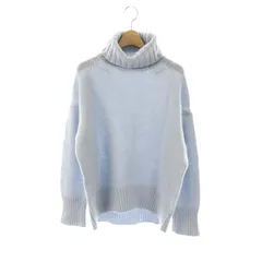 ギャルリーヴィー GALERIE VIE トゥモローランド ファインウール クルーネックプルオーバー ニット セーター S ライトブルー /DF ■OS