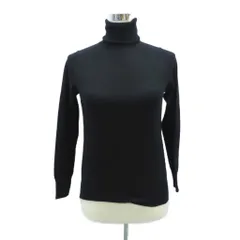 23区 オンワード樫山 タートルネック ニット カットソー 38 M 黒 ブラック /HO48 ■GY61