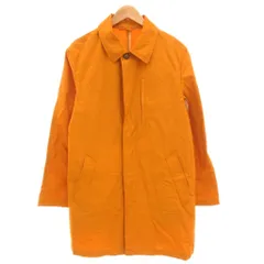 エディーバウアー EDDIE BAUER 美品 ステンカラーコート M フロントフライ ラグランスリーブ ミドル ハーフ丈 マスタード /AEのサムネイル
