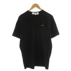 プレイコムデギャルソン PLAY COMME des GARCONS AD2025 Tシャツ カットソー 半袖 ロゴ ワッペン XXL 黒 ブラック AX-T064 /AN8
