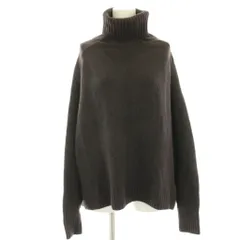 イエナ IENA ニット セーター 長袖 タートルネック ウール カシミヤ混 茶 ブラウン /HN 