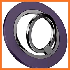 【新品】 360度回転式 MagSafe対応 スマホリング マグネット式 携帯電話 ホルダー リング マグセーフ バンカーリング 角度調整 スタンド 磁気増強 取り外し Magnetic Phone Grip iPhone iPhone 15 15 Plu 1