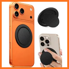 【新品】 【快適なシリコン、触感が一新！】Calina 軽量薄型スマホリング、2kg?磁力対応MagSafeリング、バンカーリング、360度回転マグネットリング、簡単着脱対応iphone リング、落下防止携帯リング、柔らかいシリコンで指の痛みを解消、おしゃ 0