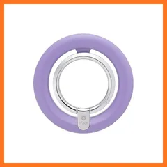【新品】 iFace MagSynq Finger Ring Holder スマホリング MagSafe対応 (パープル)【 マグセーフ マグネット式 リング 角度調整可能 スマホスタンド機能 落下防止 iphone アイフェイス 指が痛くなりにくい】 1