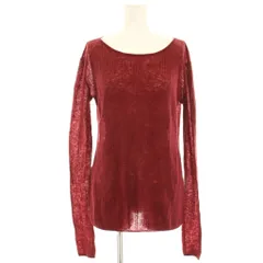 スローブ イエナ SLOBE IENA  24AW ニット カットソー 薄手 長袖 ウール ボルドー /HN