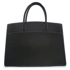 （中古）エルメス HERMES ホワイトバス GM 40 ハンドバッグ フィヨルド レザー ノワール ブラック ゴールド金具 □B刻印 エルメス ホワイトバス GM 40 ハンドバッグ フィヨルド レザー