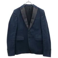 DIESEL BLACK GOLD ディーゼル ブラックゴールド デニムサテンジャケット スラックスパンツ ジレベスト 3ピースセットアップ  インディゴ 44