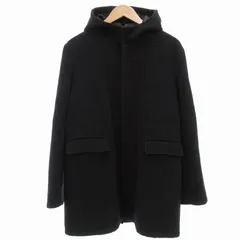 ミッシェルクランオム M.K HOMME ジャケット コート フード ミドル ハーフ丈 46 M 黒 ブラック /AE