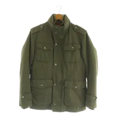 バーバリーブラックレーベル BURBERRY BLACK LABEL 中綿ライナー付き ミリタリージャケット M カーキ /MY ■OS