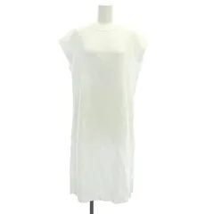 ユナイテッドアローズ UNITED ARROWS STYLE for LIVING コットン ニット ノースリーブ ワンピース 膝丈 白 ホワイト /MY ■OS ■PN