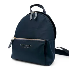 kate spade new york ケイトスペードニューヨーク リュックサック バックパック ナイロン ロゴ ネイビー 紺 普段使い 通勤通学
