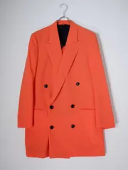 Paul Smithポールスミス メインライン DOUBLE BREASTED BIG JACKET ダブルブレスト ウールオーバーロングジャケット【L】【MJKA78627】