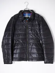 BURBERRY BLACK LABELバーバリー ブラックレーベル ビッグホースマーク刺繍 中綿ライナーナイロンジャケット【M】【MJKA77370】