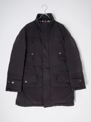 BURBERRY LONDONバーバリー ロンドン 裏地ビッグチェック 水鳥天然羽毛ダウン ナイロンジャケットコート 【M】【MCTA76544】
