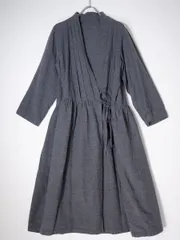 nest robeネストローブ タックデザイン ウールギャザーカシュクールワンピース【フリー】【LOPA75729】