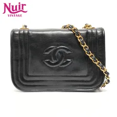CHANEL シャネル ショルダーバッグ 0番台 1986-1988 ラムスキン ミニ フラップ ココマーク【中古】